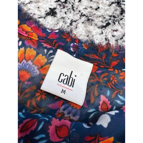 Cabi 5391 floral Lindsey top women’s size M - Picture 6 of 10